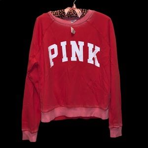 Pink Victorias Secret crewneck sweater nwt